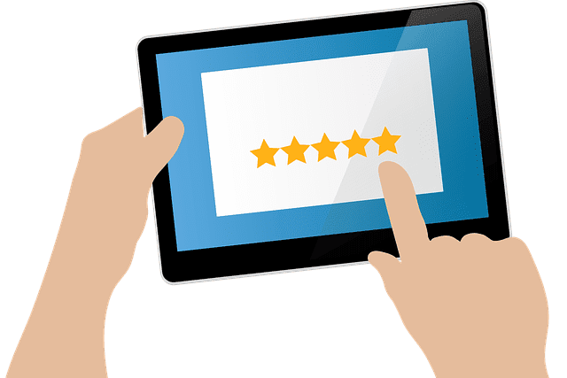 An illustration of a guest leaving a 5-star rating, a result of our dedicated Canmore short term rental management.